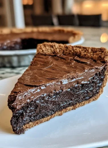 Oldfashioned Family Gooey Brownie Pie