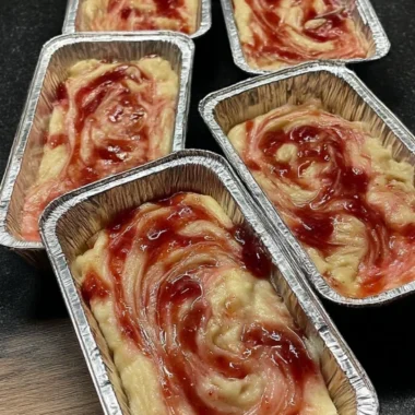 Oldfashioned Strawberry Swirl Loaf