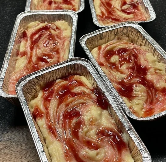 Oldfashioned Strawberry Swirl Loaf