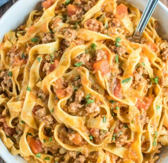 Onepot Pasta Bolognese