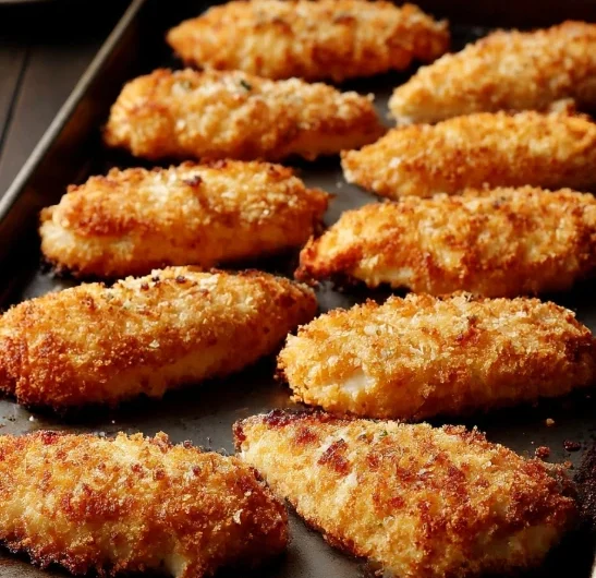 Ovenbaked Crispy Breaded Chicken Fillets