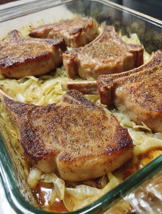 Pork Chop and Sauerkraut Casserole