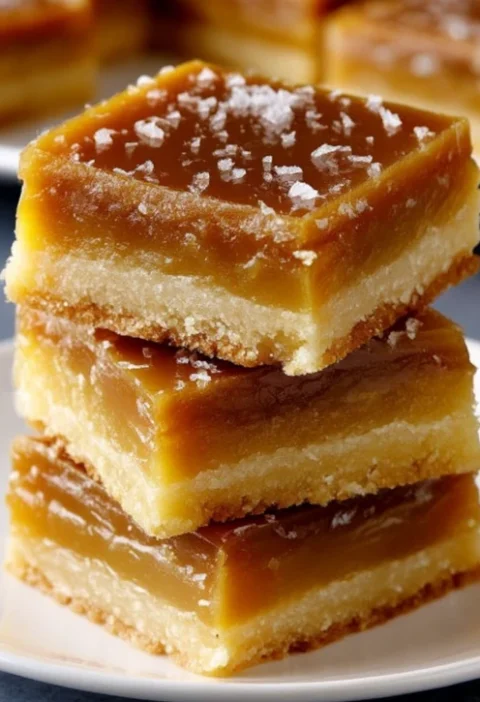 Salted Caramel Shortbread Bars