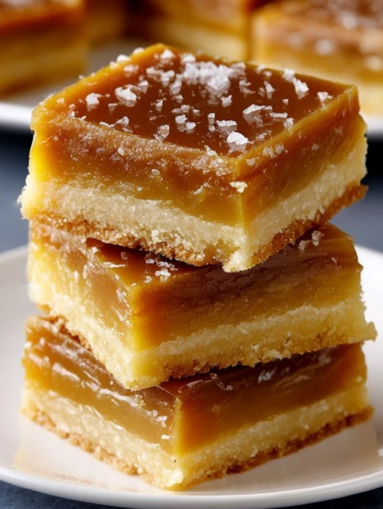 Salted Caramel Shortbread Bars