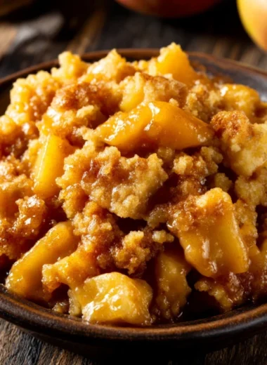 Slow Cooker 3ingredient Apple Cinnamon Dump Cake