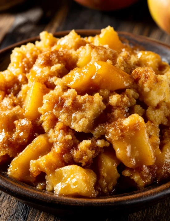 Slow Cooker 3-Ingredient Apple Cinnamon Dump Cake