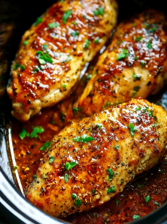 Slow Cooker 3ingredient Maple Dijon Chicken