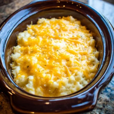 Slow Cooker 4ingredient Cheesy Potatoes