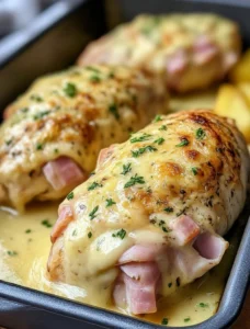 Slow Cooker Chicken Cordon Bleu
