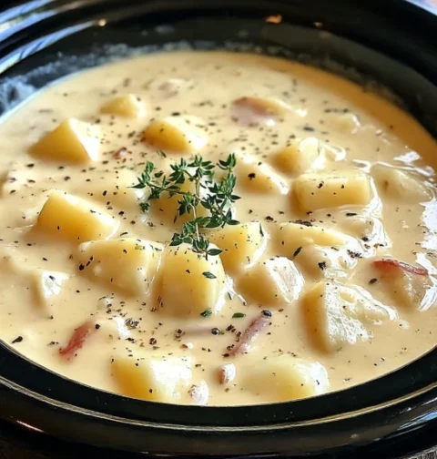 Slow Cooker Creamy Potato Soup