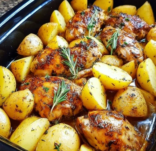 Slow Cooker Herbinfused Chicken Potatoes