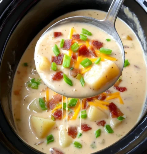 Slow Cooker Loaded Potato Soup Diced Potatoes