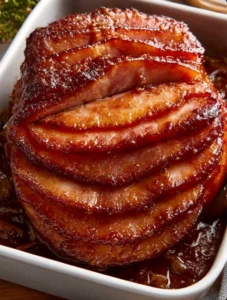 Southern 5-Ingredient Baked Ham Slices