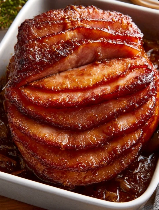 Southern 5-Ingredient Baked Ham Slices