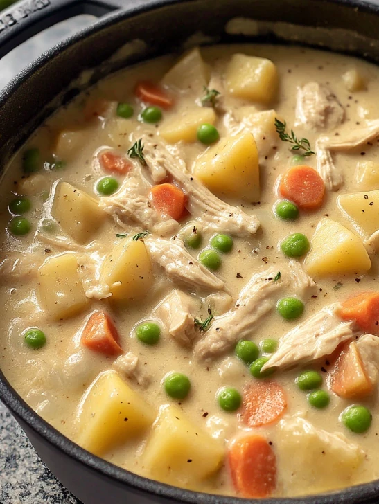 Southern Chicken Pot Pie Soup