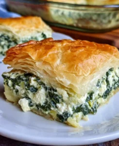 spinach cheese casserole in puff pastry