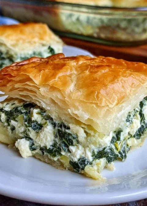 Spinach Cheese Casserole Puff Pastry