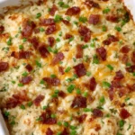 3-Ingredient Cheesy Beef Skillet Bake