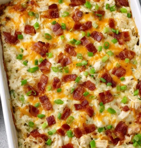 3ingredient Baked Crack Chicken