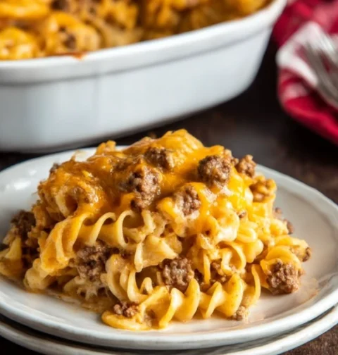 4ingredient Beef Noodle Casserole