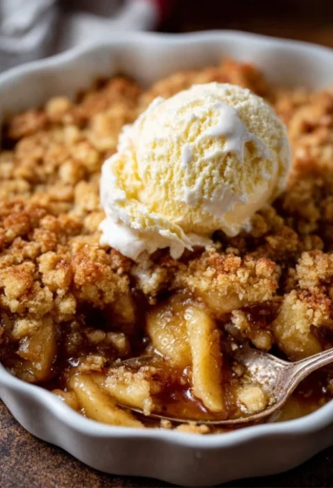 4ingredient Cinnamon Apple Cobbler