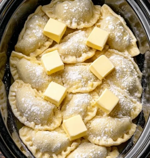 4ingredient Slow Cooker Pierogi Casserole