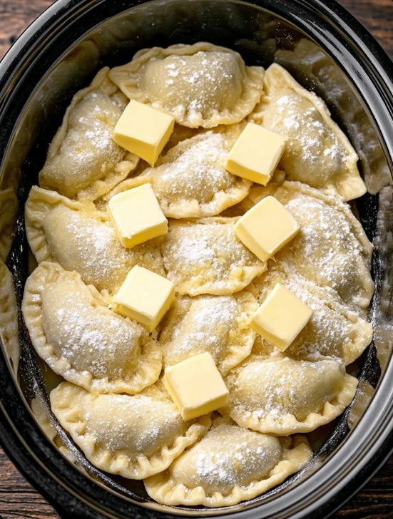 4ingredient Slow Cooker Pierogi Casserole