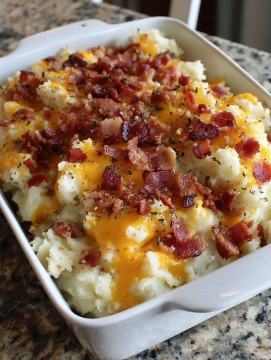 5-Ingredient Loaded Baked Potato Casserole