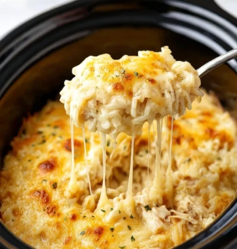 5ingredient Slow Cooker Cheesy Hashbrown Casserole