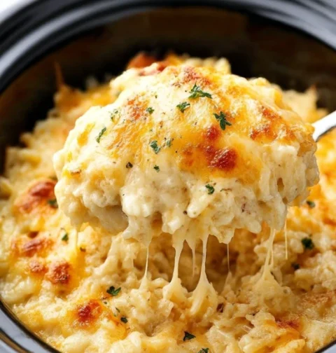 5ingredient Slow Cooker Cheesy Hashbrown Casserole