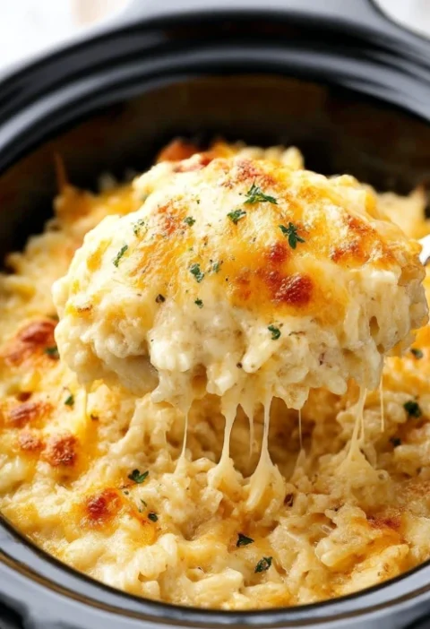 5ingredient Slow Cooker Cheesy Hashbrown Casserole