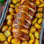 3-Ingredient Baked Creamy Pork Tenderloin