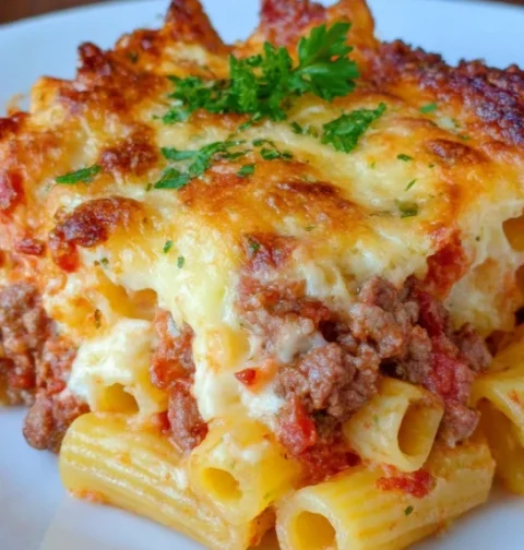 Baked Pasta Bolognese Bechamel Sauce
