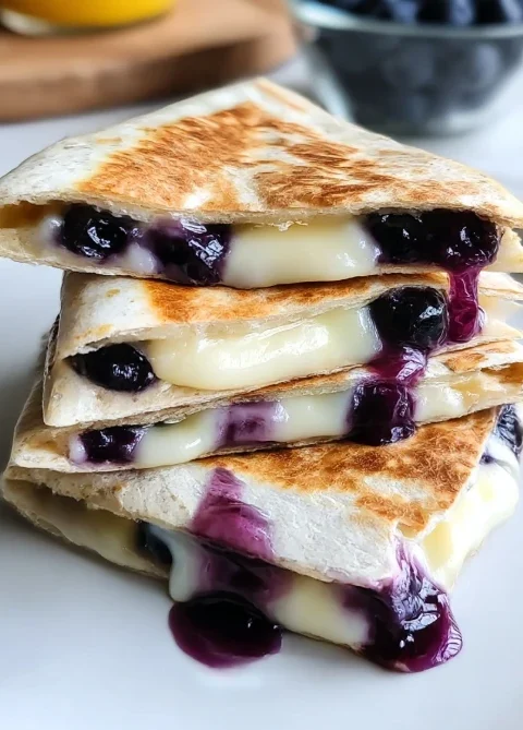 Blueberry Breakfast Quesadilla