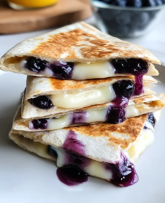 Blueberry Breakfast Quesadilla
