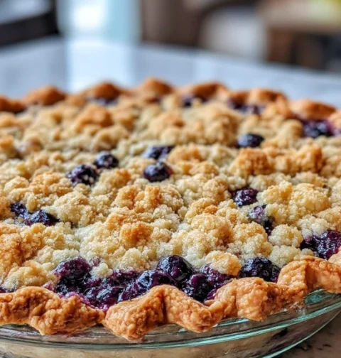 Blueberry Crumble Pie