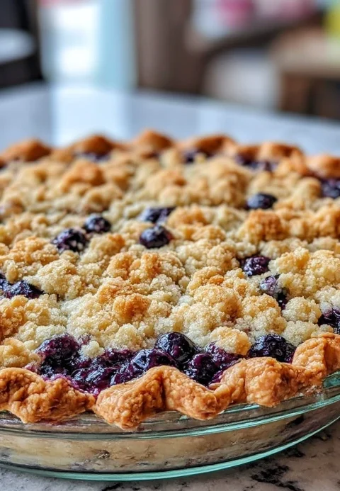Blueberry Crumble Pie