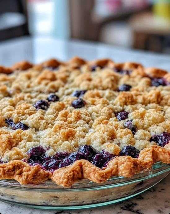 Blueberry Crumble Pie