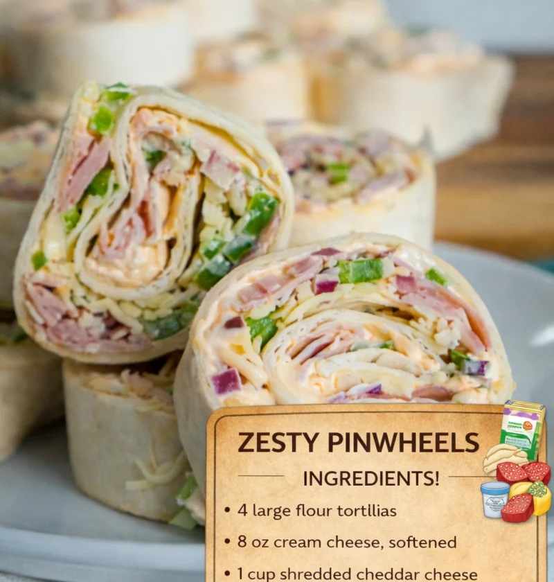 Church Supper Zesty Pinwheels