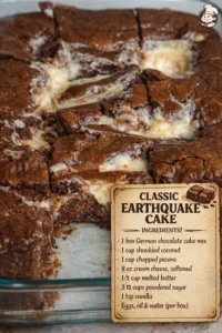 Classic Earthquake Cake