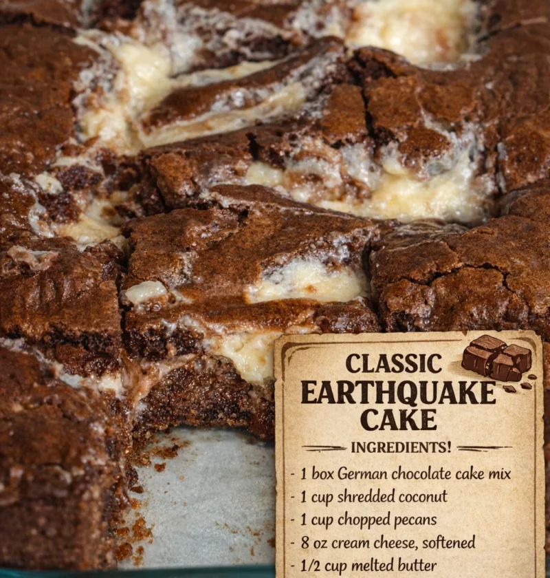 Classic Earthquake Cake
