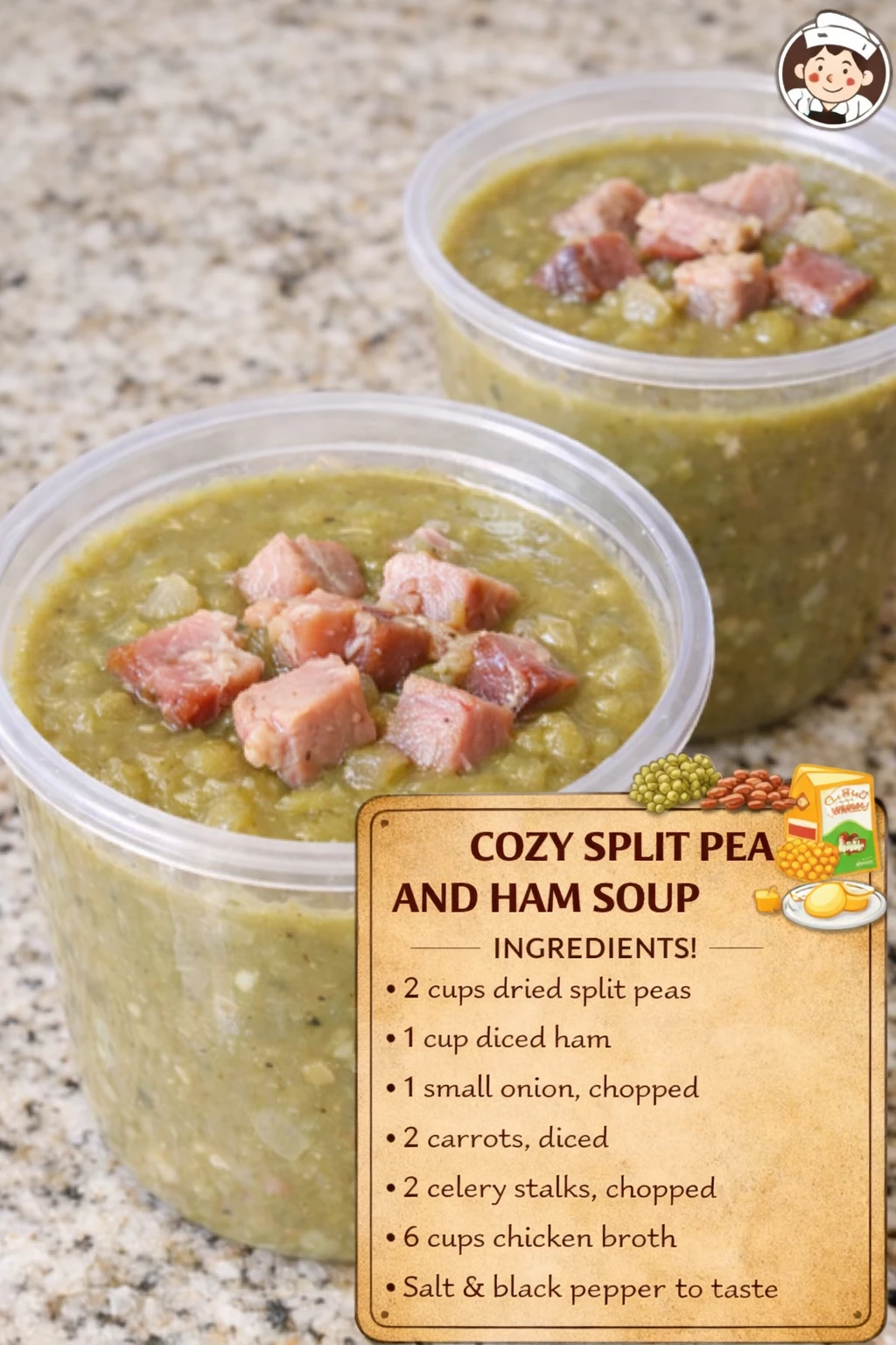 Cozy Split Pea and Ham Soup