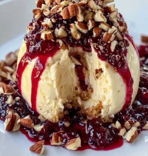 Cranberry Pecan Cheesecake Ball