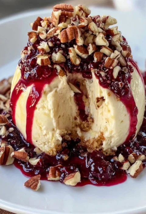 Cranberry Pecan Cheesecake Ball