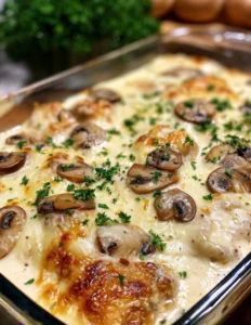Creamy Chicken and Mushroom Bake