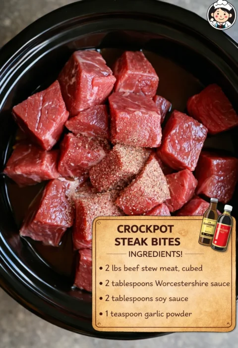 Crockpot Steak Bites