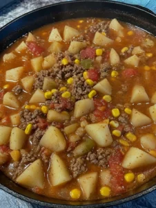 Ground beef and potatoes