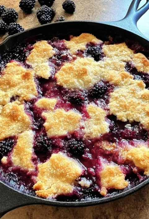 Homemade Blackberry Cobbler