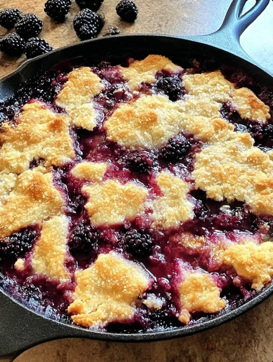 Homemade Blackberry Cobbler