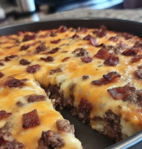 Lowcarb Bacon Cheeseburger Casserole